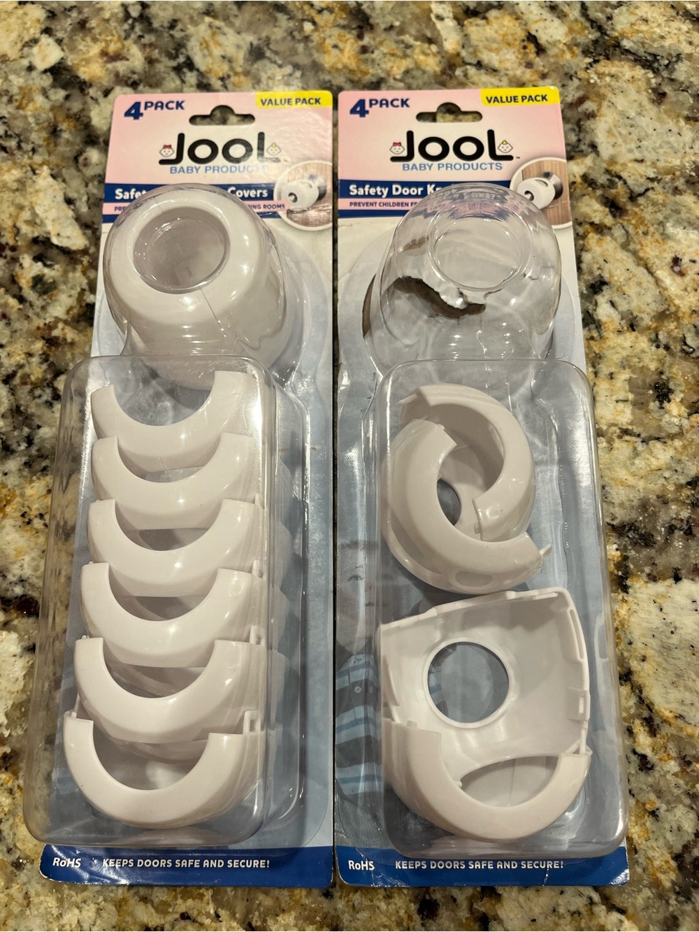 Baby Proofing Bundle – 6 Door Knob Covers + 27 Outlet Plugs